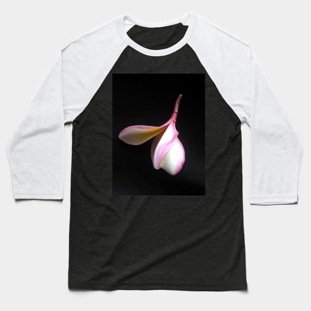 Downward Facing Frangipani Baseball T-Shirt by E-ShirtsEtc